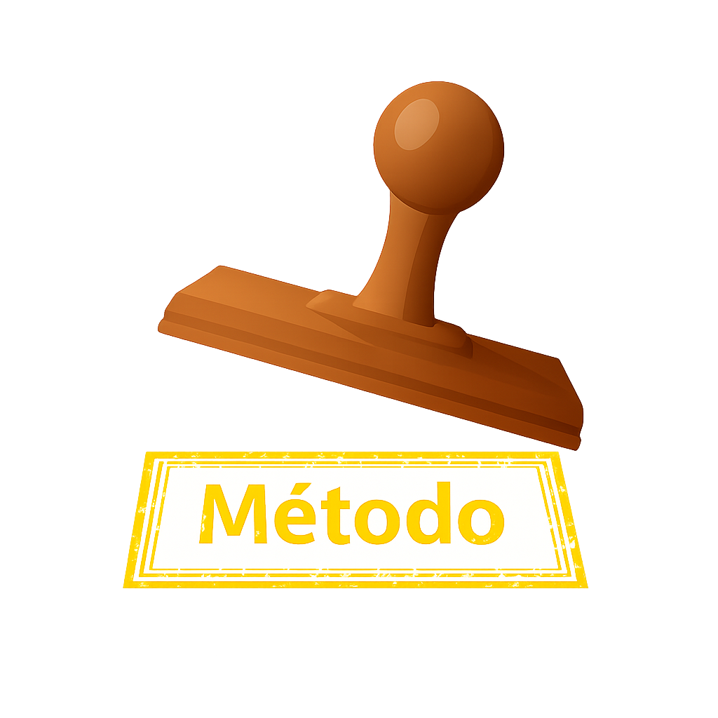 Carimbo com a palavra Método